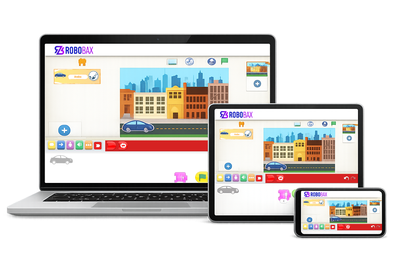 Robobax Scratch JR Interface